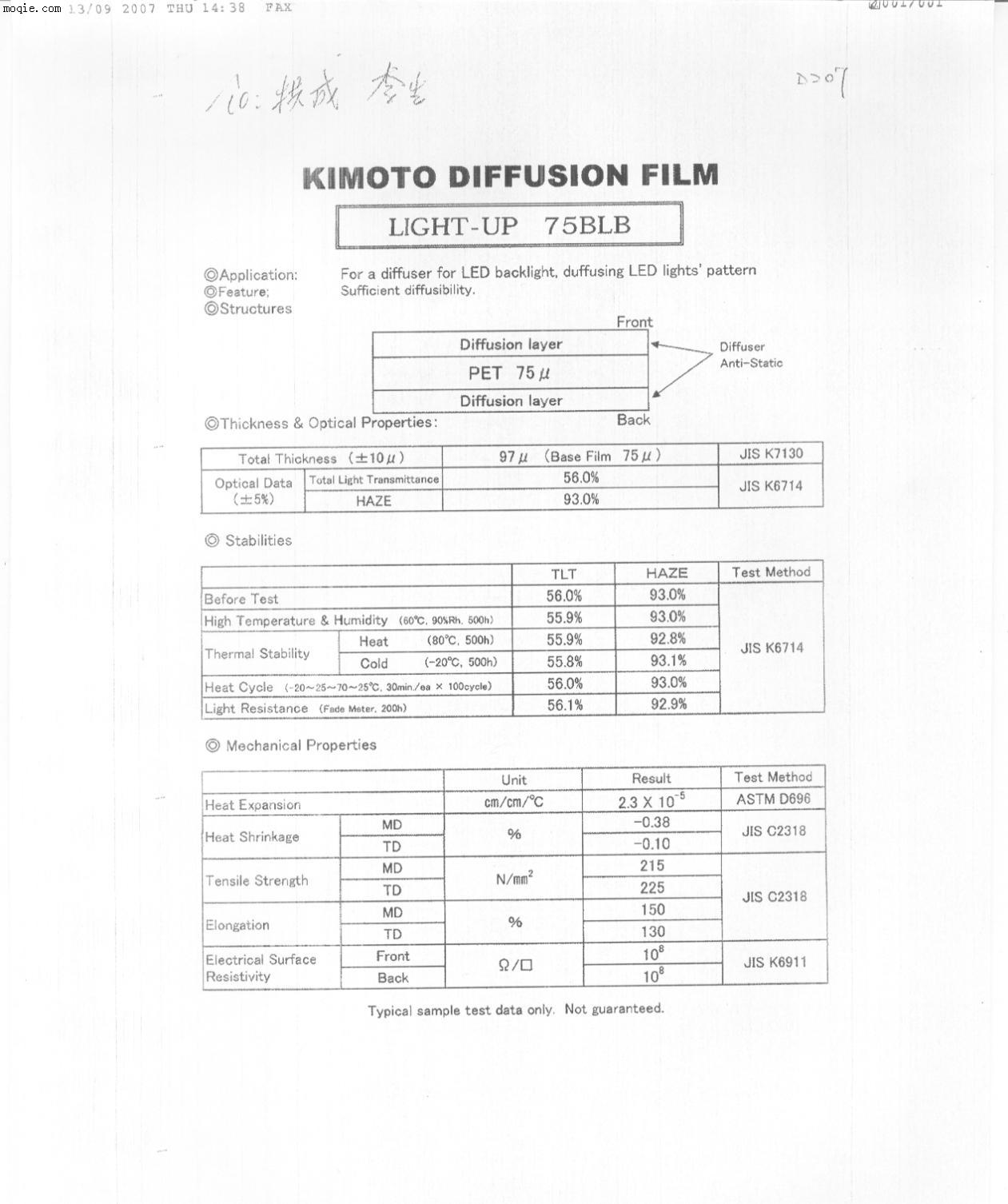 KIMOTO扩散膜D207